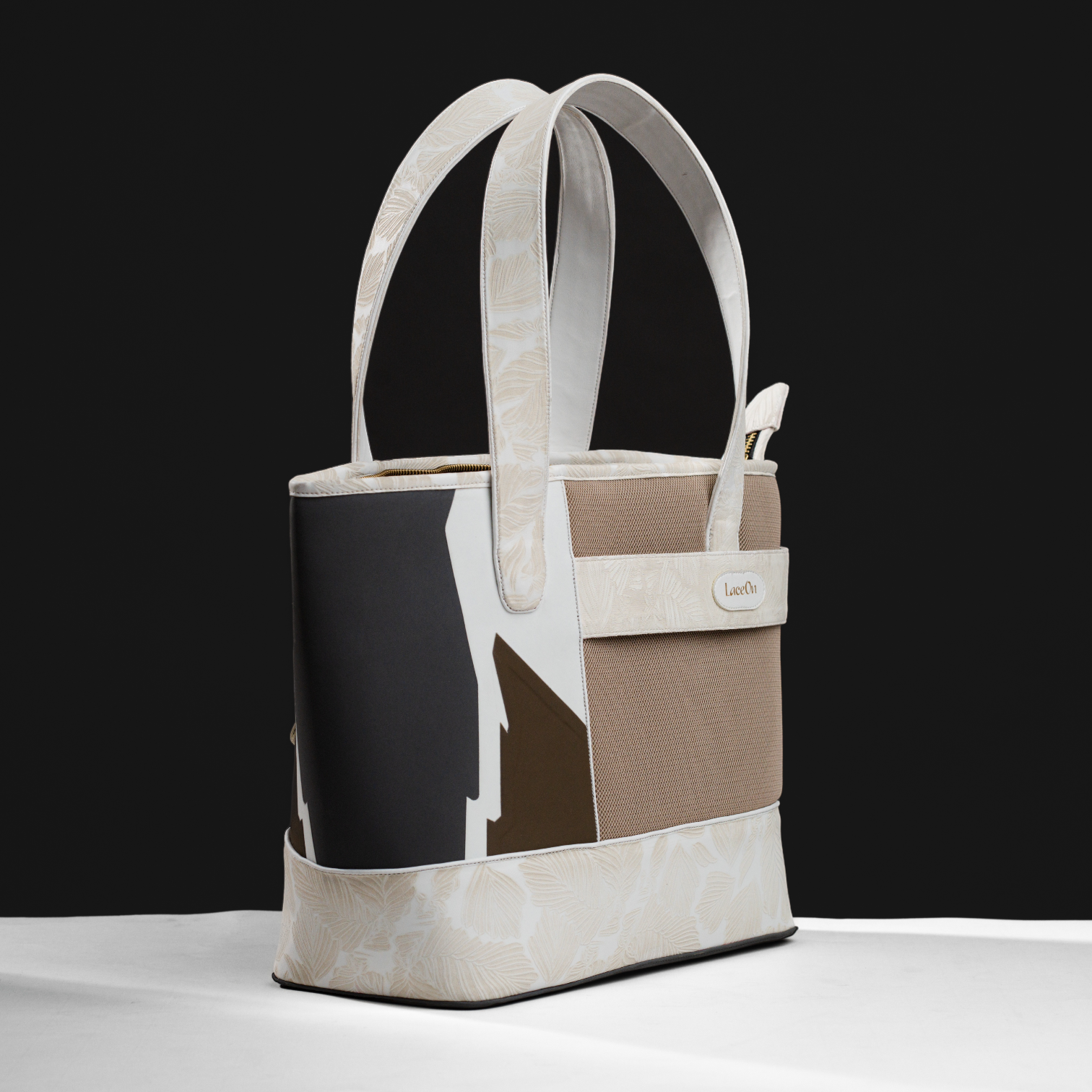 Mesh Fused Art Tote Handbag For Women