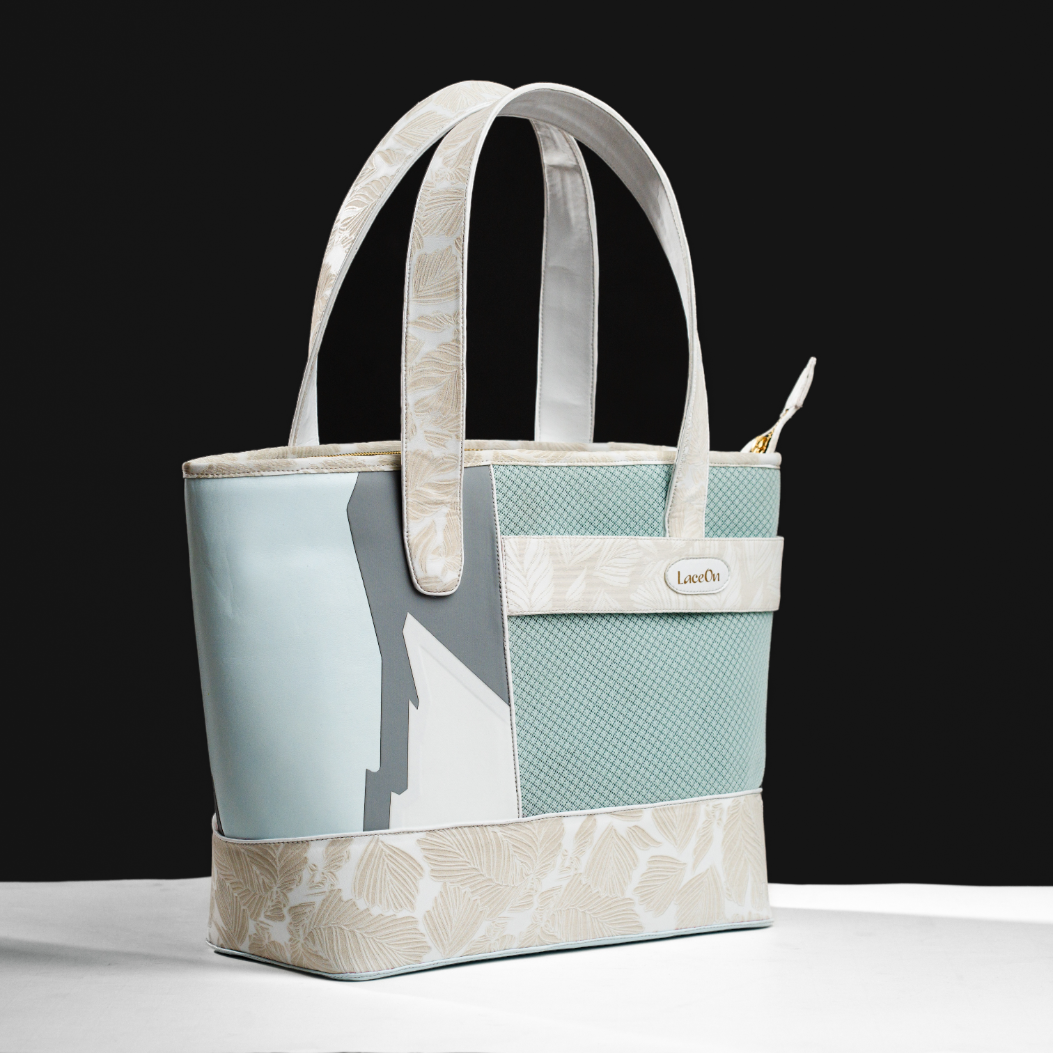 Mesh Fused Art Tote Handbag For Women